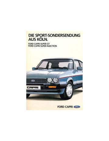 1984 FORD CAPRI BROCHURE DUITS, Nieuw, Ford, Author