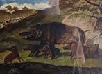Manner of Carle Vernet - Caccia al cinghiale