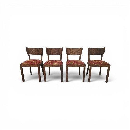 Lübke Interlübke - Eetkamerstoel (4) - Eik - Eikenstoelen, Antiek en Kunst, Kunst | Designobjecten