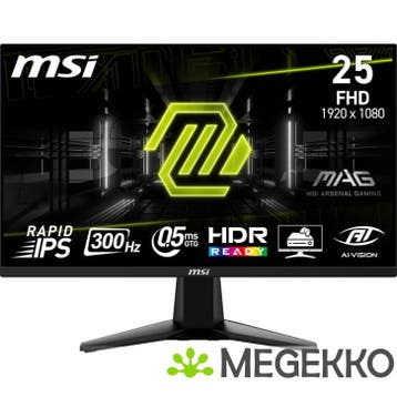 MSI MAG 255XF 25  300Hz Rapid IPS Gaming Monitor, Verzenden, Nieuw, MSI
