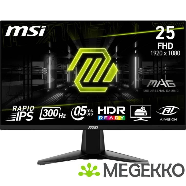 MSI MAG 255XF 25  300Hz Rapid IPS Gaming Monitor, Computers en Software, Monitoren, Nieuw, Verzenden