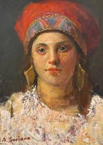 Antonio Soriano (1952) - La fanciulla dal cappello rosso