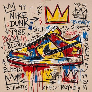 MEDSAN - Basquiat Dunk () - UNIQUE WORK