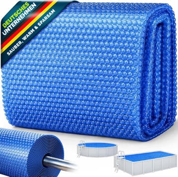 Zwembad Afdekzeil - Rond - Solarzeil - 500 cm - Blauw - Till, Tuin en Terras, Verzenden, Zo goed als nieuw