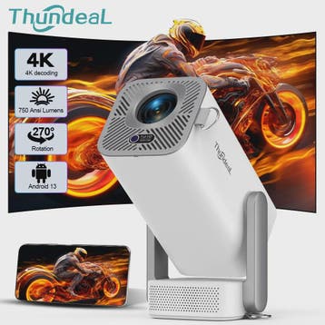 ThundeaL TD80Pro 4K Android Full HD Projector - Mini Beam me, Verzenden, Nieuw