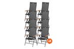 Set van 8 - Hartman Salvatore verstelbare stoel - Teak, Tuin en Terras, Tuinsets en Loungesets, Verzenden, Nieuw, Overige materialen
