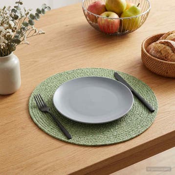 vidaXL Jute placematten 6 st Olijfgroen 100% Tossa Jute, Verzenden, Nieuw, Groen
