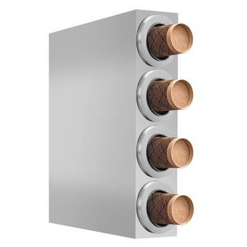 GGM Gastro | Vierdubbele bekerdispenser - RVS - Ø91-99mm |, Verzenden