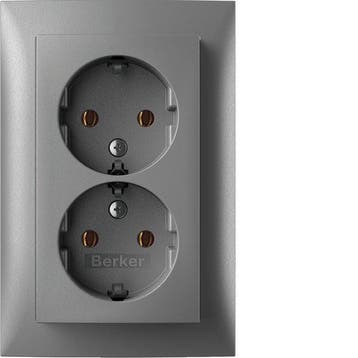 Hager Berker S.1 Wandcontactdoos (WCD-schakelmateriaal), Verzenden, Nieuw, Overige typen