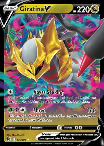 Giratina V 130/196 lost Origin, Ophalen of Verzenden, Nieuw, Losse kaart, Foil