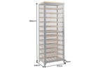 Wijnkast BODEGA 185 cm, naturel vurenhout met zwart metalen, Ophalen of Verzenden, Nieuw