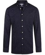 2dekans | McGregor Indigo Overhemd Heren Navy – Regular Fit, Kleding | Heren, Overhemden, Ophalen of Verzenden, Zo goed als nieuw