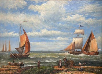 Europese school (XX) - Marina, Antiek en Kunst