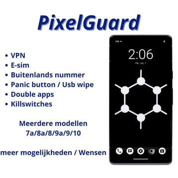 Encrypted Google Pixel - Grapheneos, Overige modellen, Nieuw, Ophalen of Verzenden, Zonder simlock