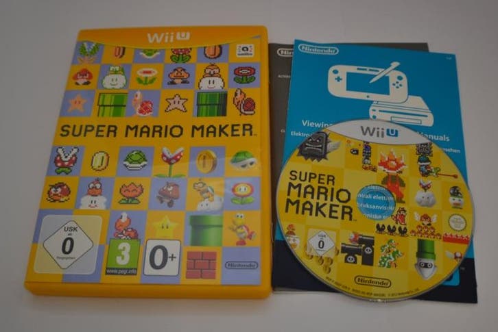 Super Mario Maker (Wii U EUR), Spelcomputers en Games, Games | Nintendo Wii U, Zo goed als nieuw, Verzenden