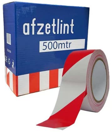 Rood-wit afzetlint snel, duidelijk en professioneel afzetten, Doe-het-zelf en Verbouw, Verzenden, Nieuw