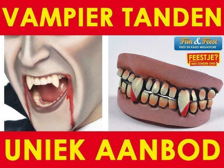Ruim aanbod vampier tanden - Vampier gebitje kopen, Sieraden, Tassen en Uiterlijk, Overige Accessoires, Nieuw, Ophalen of Verzenden