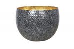 Handgemaakte decoratieve kom ORIENT 26cm zilver met patina, Ophalen of Verzenden, Nieuw