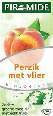 Piramide groene thee perzik met vlier