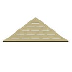 Stripe Corner hoekplanchet inbouw 25x25 cm mat goud, Verzenden, Nieuw