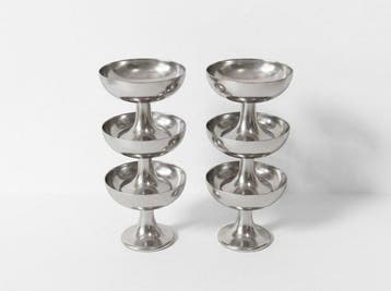 Alfra-Alessi - Roomkan (6) - Staal - Cupjes