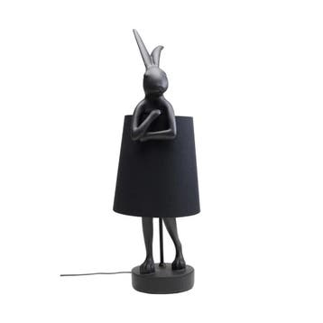 *WOONWINKEL* Kare Design Rabbit Matt Black Tafellamp Konijn, Huis en Inrichting, Lampen | Tafellampen, Verzenden, Nieuw