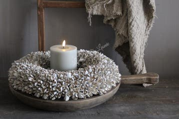 Krans Bakuli sand stone 40 cm, Ophalen of Verzenden, Nieuw