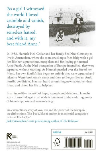 My friend Anne Frank 9781846047442 Hanneli Goslar, Verzenden, Gelezen, Hanneli Goslar