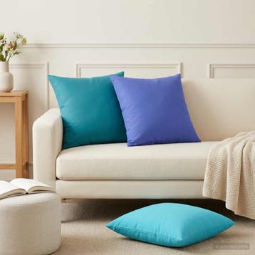 vidaXL Kussen met kussen HEERLEN 2 st Koninklijk Blauw, Huis en Inrichting, Verzenden, Nieuw, Blauw