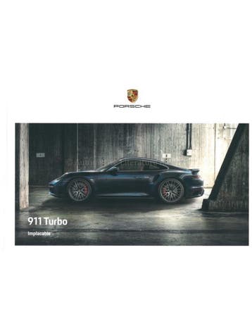 2020 PORSCHE 911 TURBO HARDCOVER BROCHURE FRANS, Boeken, Nieuw, Porsche, Author