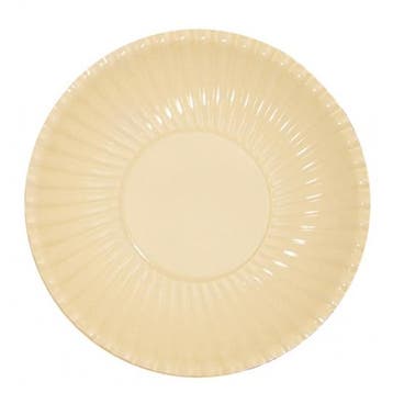 10x Creme wegwerp bordjes van karton 23 cm - Bordjes, Ophalen of Verzenden, Nieuw
