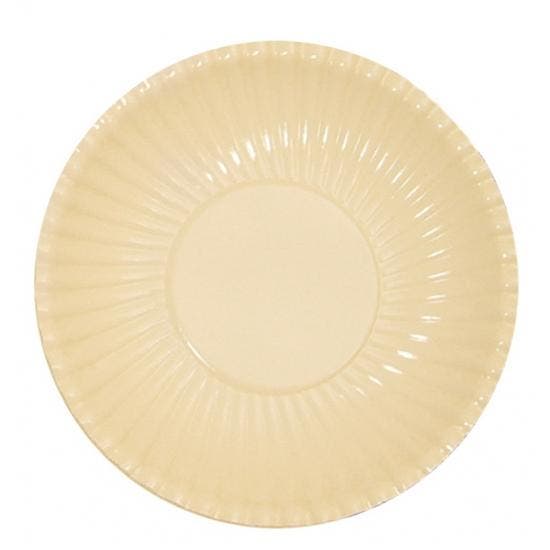 10x Creme wegwerp bordjes van karton 23 cm - Bordjes, Hobby en Vrije tijd, Feestartikelen, Ophalen of Verzenden