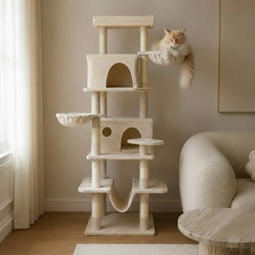 XXXL krabpaal - crème-wit - 48 x 48 x 165 cm, Dieren en Toebehoren, Verzenden, Nieuw