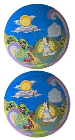Rosenthal - Bjørn Wiinblad - Wandbord (2) - Porselein - Set