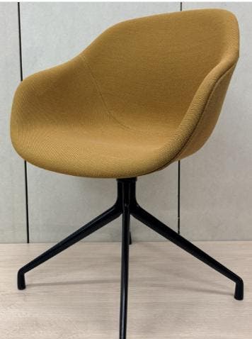 HAY About a Chair AAC 221 (Stoel, Zwart, Geel), Ophalen of Verzenden, Gebruikt