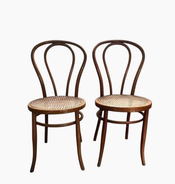 Michael Thonet - Stoel (2) - Beuken - Thonet stijl twee