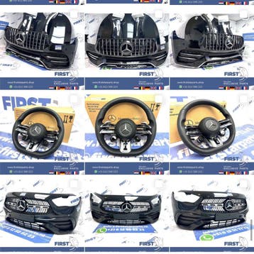 MERCEDES BUMPER MOTORKAP ZIJSCHERM DEUR ZIJSKIRT VOORKOP AMG, Gebruikt, Voor, Mercedes-Benz, Ophalen of Verzenden