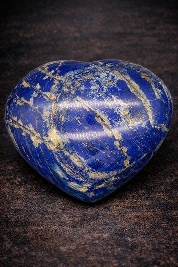 Monumentale XL Lapis Lazuli Hart – Een opvallend stuk met