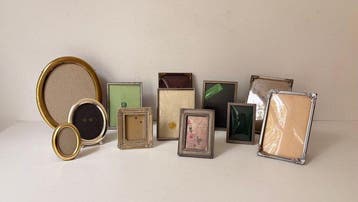 Fotolijst (12) - Koper, Glas, Metaal, Antiek en Kunst