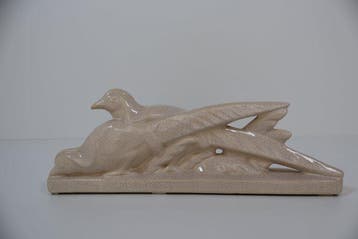 Fontinelle - Beeld, Fazantenpaar - 14 cm - Aardewerk, Antiek en Kunst, Antiek | Glas en Kristal