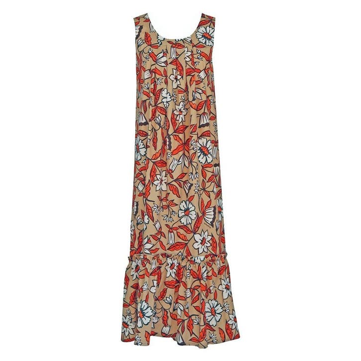 Verysimple • beige midi jurk • 34 (IT40), Kleding | Dames, Jurken, Beige, Nieuw, Maat 34 (XS) of kleiner, Verzenden