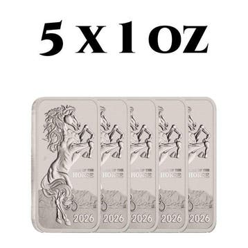 5 Troy Ounce - Zilver .999 - 5 x 2026 1 oz $1 AUD Australian