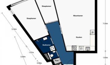 Te Huur 3 kamer Appartement Tine van Dethstraat In Leiden, Direct bij eigenaar, Leiden, Appartement, Zuid-Holland