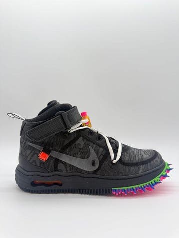 Nike - Nike Air Force 1 Mid Off-White Black - Sneakers -, Nieuw