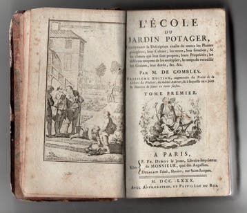 M. de Combles - LÉcole du Jardin Potager - 1780