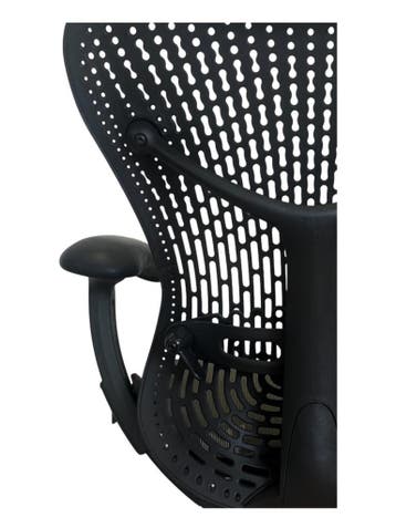 Refurbished/Gereviseerd Herman Miller Mirra Bureaustoel, Verzenden, Zwart, Zo goed als nieuw, Bureaustoel
