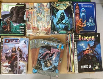 divers - Lot ultime JdR & Revues Geek (1986-2001) - Dragon