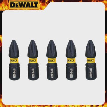 DEWALT PH2 Impact Bits Set - 25mm Schroefbits voor Elektrisc, Verzenden, Nieuw