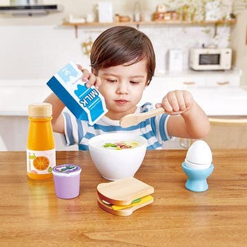 Hape ontbijt speelset - houten spee van €23,99 voor €21,59, Ophalen of Verzenden, Nieuw