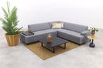 Malaga/Cuba - hoekbank loungeset chaise longue - lichtgrijs, Verzenden, Nieuw, Overige materialen, Loungeset